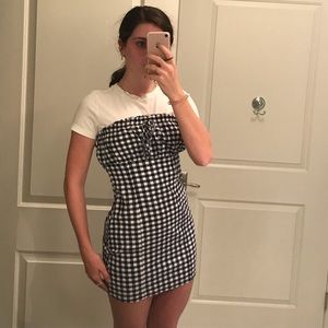 Urban outfitter strapless dress